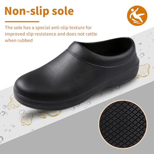 Keroius Unisex Non Slip Food Service Shoes, Waterproof Oil Resistant Kitchen Work Clogs, Comfortable Nursing Nurse Shoes, ...