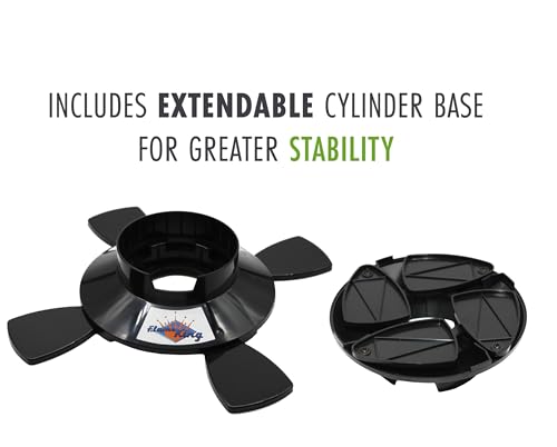 Flame King YSN1LBB Propane Base for 1LB and 1/2LB Propane Canisters for Safety and Stability