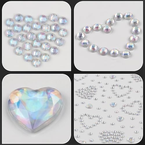 Self Adhesive Face Gems Stickers, Face Eye Jewels Rhinestones Festival Essentials Rave Accessories Rhinestone Stickers for...