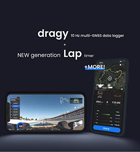 New dragy GPS Based Performance Meter, up to 25Hz GPS Laptimer, Upgraded UBLOX 10th Gen High Performance GPS Module, Trust...