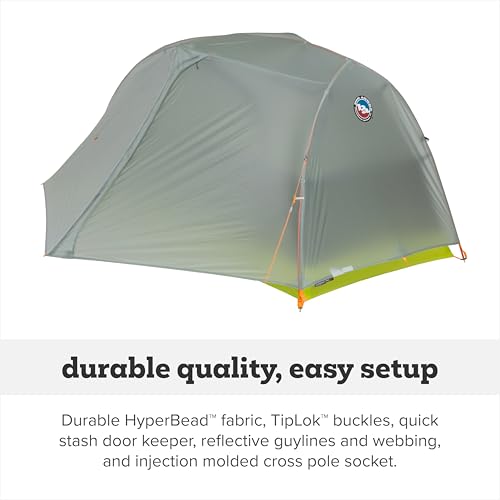 Big Agnes Tiger Wall UL - Ultralight Backpacking Tent, 3-Season Semi-Freestanding Side-Entry Shelter for Camping & Backpac...