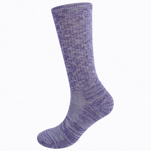 EnerWear 4/6 Pack Unisex Merino Wool Outdoor Hiking Trail Crew Sock