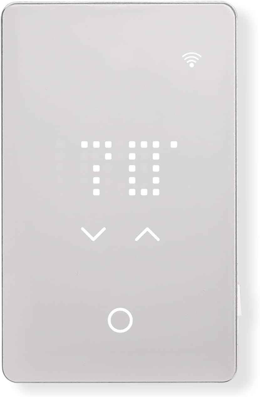 OJ Microline UWG5 LED Smart Heated Floor Thermostat - WiFi & Touchscreen - 120/240v - Programmable with Voice Control - Radiant Floor Heating Thermostat with GFCI & Flooring Sensor