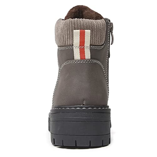 ANJOUFEMME Work Winter Hiking Boots For Women - Womens Snow Outdoor Casual Lace up Ankle Boots Waterproof Lightweight Warm...