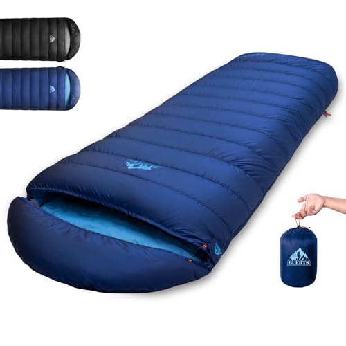 BUERTS Down Sleeping Bag for Adults. 680FP Ultralight Portable, Backpacking Sleeping Bag for Hiking, Camping, Mountaineeri...