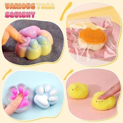 ColoPlay Taba Squishy Kit - 18OZ Rubber with Guided, Bubble Free and Faster Fully Cures - FuFu Squishy Kit with Mold, Floc...