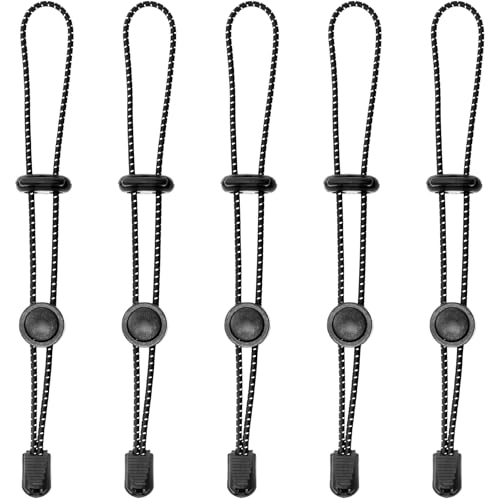 Lekgavd 5pcs Backpack Hiking Stick Holders, Reflective Trekking Walking Pole Holder, Adjustable Backpack Elastic Rope Fast...