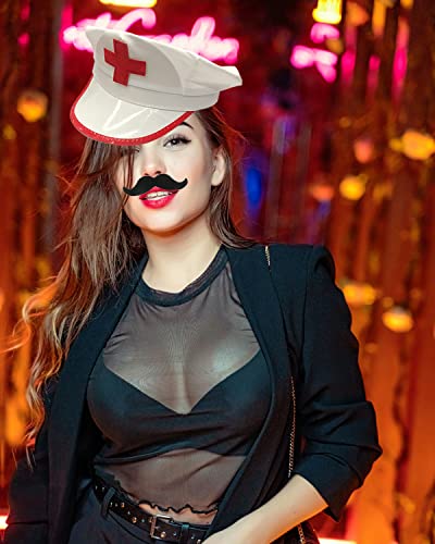 18 Pcs Funny Photo Booth Props for Adults - Assorted Dress Up Costume Hats and Fun Sunglasses - Fun Photo Booth Props Kits...