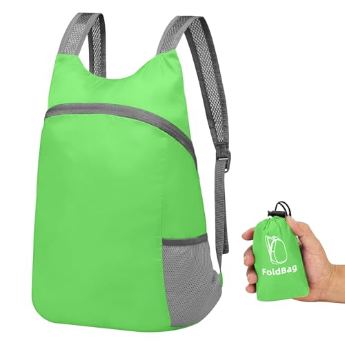 Lightweight Packable Backpack-Foldable Rucksack for Travel Camping,Waterproof Folding Hiking Packs for Men Women