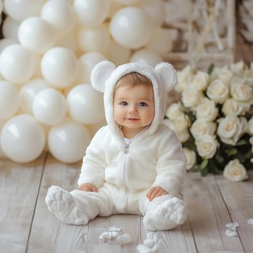 CVPARTYON White Balloons, 60 PCS White Balloons 12 inch Latex Balloon for Birthday Party Decoration, Wedding, Baby Shower,...