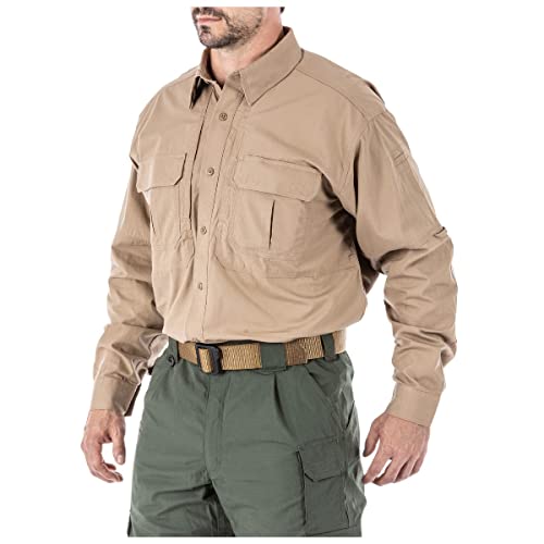 5.11 Tactical Long Sleeve Work Shirt, 100% Cotton Canvas, Style 72157