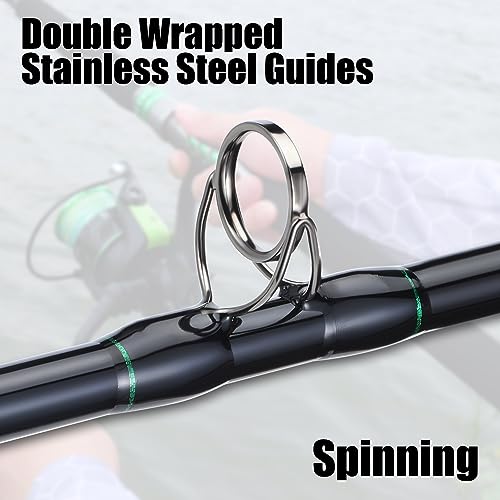 Sougayilang Spinning Fishing Combo Catfish Fishing Rod and Reel,Comfortable EVA Non-Slip Grips,Aluminum Reel Seat and Size...