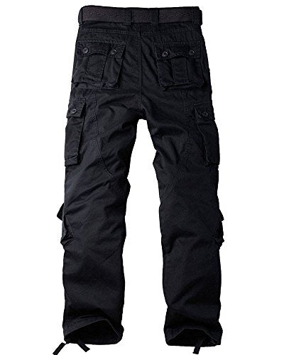 Men's BDU Casual Military Pants, Tactical Wild Army Combat ACU Rip Stop Camo Cargo Work Pants Trousers with 8 Pockets