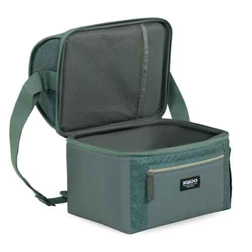 Igloo Gripper Soft Sided Cooler Bag, Insulted Dual Compartment Lunch Cooler