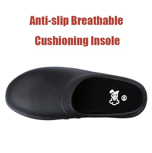 SECHRITE Chef Shoes Women Men Slip Resistant Garden Work Kitchen Shoes Waterproof Non Slip Nursing Clogs Food Service Shoe
