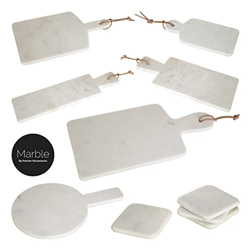 Premier Housewares Rectangular, Marble, Off-White Paddle Board, H2 x W46 x D27cm