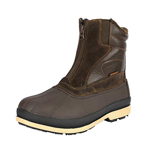 NORTIV 8 Men's Insulated Waterproof Winter Snow Boots Warm Outdoor Boots for Cold Weather