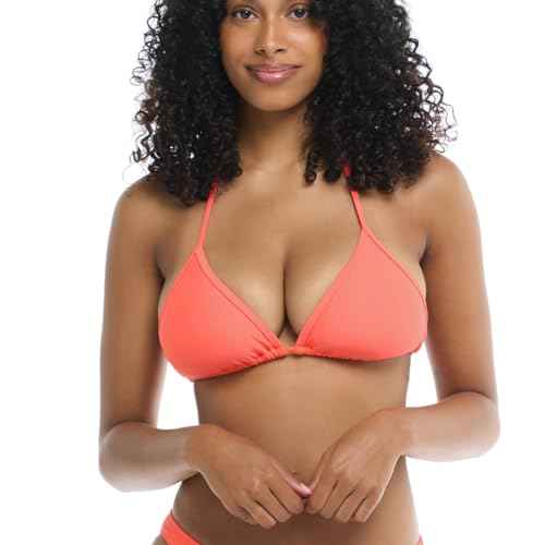 Body Glove Women's Smoothies DITA Solid Slider Triangle Bikini Top