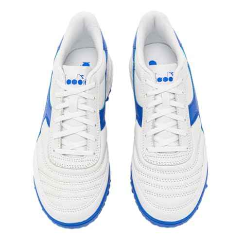 Diadora Calcetto LT Turf Soccer Shoes - Full Grain Leather, Enhanced Cushioning, Anti-Wear Rubber, Synthetic Turf, Optimal Traction and Stability