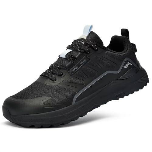 Lamincoa Wide Men's Sneakers Hiking Walking Lightweight Breathable Shoe Non-Slip Outdoor Sports Trail Running Tennis Sneaker