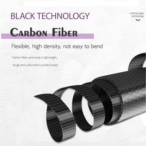 OKHEALING High Strength Carbon Fibre Trekking Poles 2 pcs, Folds Into 5 Sections, Lightweight and Strong, Protects Joints,...