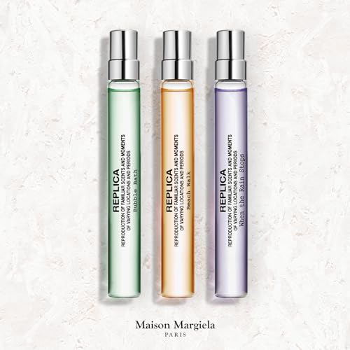 Maison Margiela - Replica - Fresh Fragrance Travel Set - Trio Fragrance Discovery Set - With When The Rain Stops, Bubble Bath & Beachwalk - 0.3 Fl Oz Travel Size Each