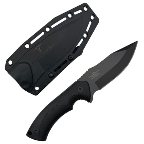 TAKUMITAK Hunting Survival Knife 9" Full Tang Fixed Blade Knives Camping Gear with Extra Set of FRN Handle Scales, MOLLE C...