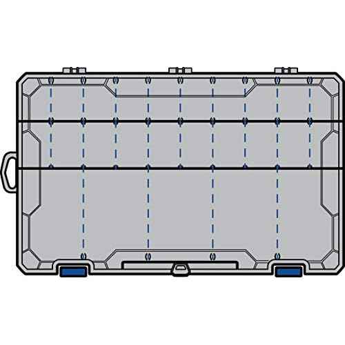 Flambeau Outdoors Zerust MAX 5003ZM Tuff Tainer -Partial Bulk Storage Compartment Section, 25 Compartments and 15 RemovableDividers 14.25" L x 9.125" W x 2" D Fishing and Tackle Storage Utility Box