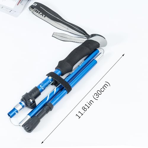 Single Trekking Pole | 7075 Aluminum Anti-Shock, Ultralight, Adjustable & Collapsible Hiking Stick