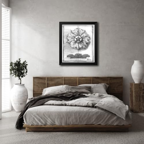 ArtDirect Non-Embellished Decorative Ornament II Custom Framed Art Print Giclee Print or Canvas Options with Various Sizes and Customization by Harper, Ethan