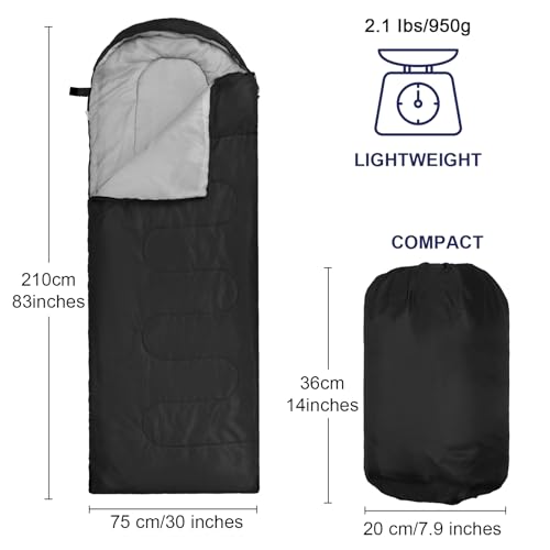 Macarrie 4 Pcs Bulk Sleeping Bags for Homeless Donation Shelter Adults 0 Degree Waterproof Backpack Bags with Compression ...