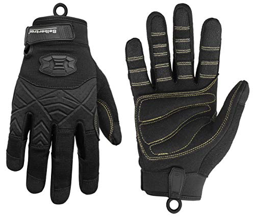 Seibertron Full or Half Finger Padded Palm Lightweight Breathable Climbing Rope Gloves for Climbers, Rock Climbing, Rescu...