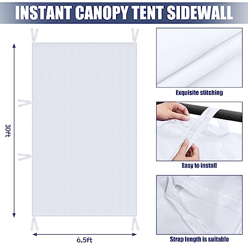 Amylove 4 Pcs 10x10 ft Canopy Replacement Top Cover with 4 Removable Side Walls, Waterproof Sunshade Top for Outdoor Campi...