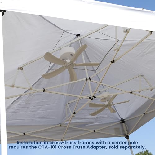 Canopy Breeze CB305 Large 31" Rechargeable Ceiling Fan for Canopies, Gazebos, Pergolas, Workshops & More. 6-Hour Run Time,...