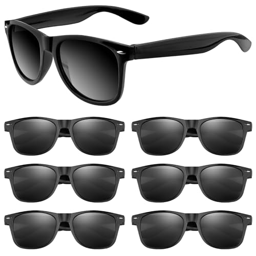 ASTARON Black Sunglasses Bulk, 6/12/24/48 Pack Sunglasses Party Favors for Summer Beach Pool Birthday Wedding Party Supplies