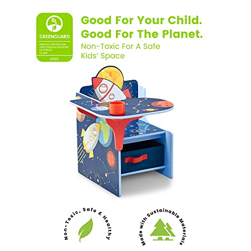 Delta Children Space Adventures Chair Desk with Storage Bin - Ideal for Arts & Crafts, Snack Time, Homeschooling, Homework...