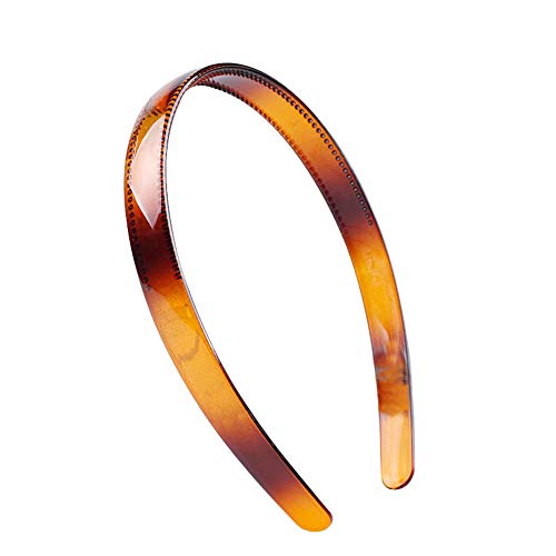 Set of 2 Simple Fashion Plastic Headband Fine Tooth Hairband Headwear Hair Hoop Hair Acessories for Women's Lady Girls (Bl...