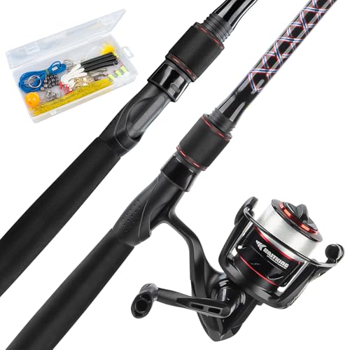 KastKing Brutus Fishing Rod and Reel Combo, Spinning & SpinCast Combo, Custom Tackle Kit, Pre-Spooled Line, Brute Tuff 2Pc...