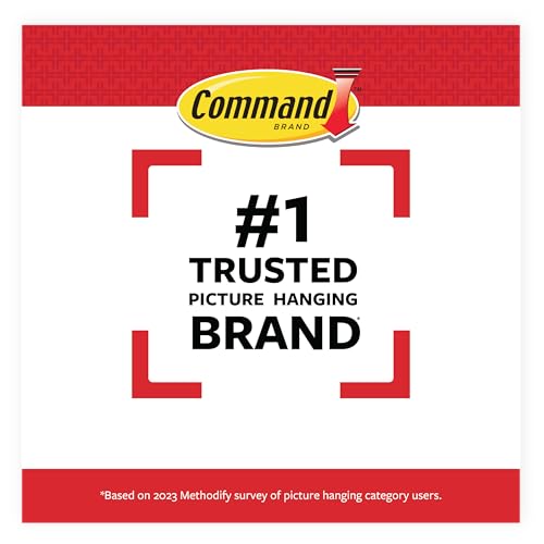Command 10 lb Narrow Picture Hanging Strips 12 Pairs (24 Strips), Damage-Free Hanging Picture Hangers, No Tools Wall Hanging Strips for Christmas Decorations