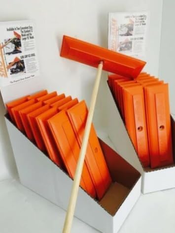 Snow Rake/Snow Broom with Pole - 48” Pole with 18" Head. - Auto Dealer Quality Shuttsco USA! #105 Commercial Grade