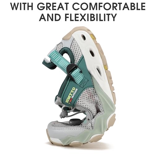 HUMTTO Women's Amphibious Water Shoes - Closed Toe Hiking Sandals Summer Outdoor Water Sandal Non-Slip River Shoes Quick D...