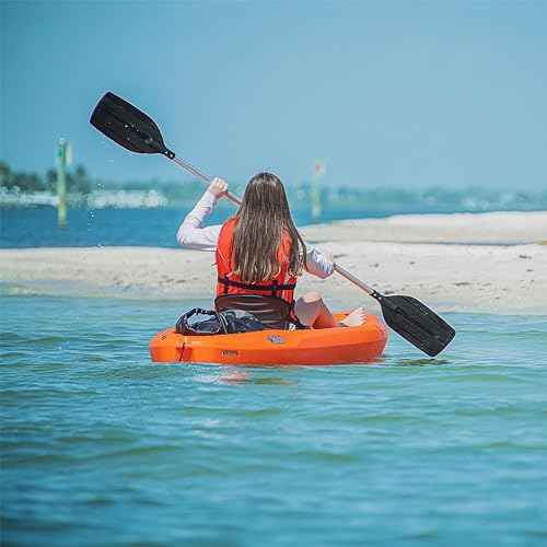 Pelican Takedown Kayak Paddle - Aluminum Shaft - Recreational Paddle - Black - 86in.