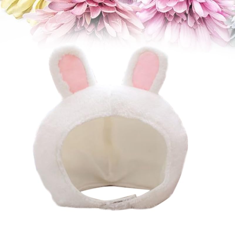 ibasenice Rabbit Headband Hat with Bunny Ears Soft Lightweight Adjustable Headwear for Party Costume and Casual Wear 11.8 ...