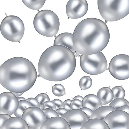 Meanplan 100 Pcs Link Balloon Quick Linking Latex Connected Balloons Linkable for Halloween Thanksgiving Day Carnival Wedd...