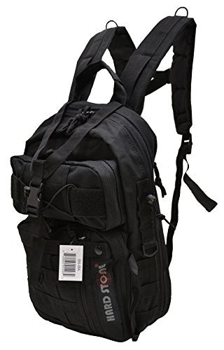 EXPLORER B8-BK Tactical Hydration Pack Ready Backpack with Molle & Chest Strap, Black