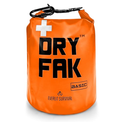 EVERLIT 290 Pc Waterproof First Aid Kit Dry FAK Medical Kit Emergency Survival Kit for Boat, Backpacking, Hiking, Fishing,...