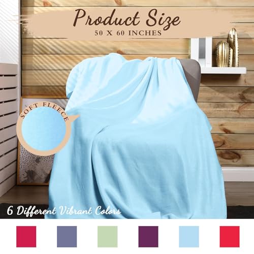 24 Packs Fleece Throw Blanket Soft Warm Lightweight Fleece Blanket Cozy Throw Bulk for Bed Couch Sofa Home Office Wedding ...