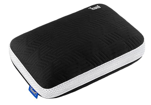 TCOMF Camping Pillow: Dual Cover, Memory Foam Travel Pillow, Medium Firm Camp Pillow, Camping Pillows for Sleeping, 5 Laye...