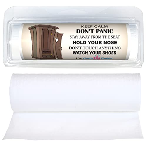 Premium Travel-Size Mini Toilet Paper Rolls | Convenient Plastic Dispenser | Toilet, Porta Potty & Outhouse Humor (3-Pack)...
