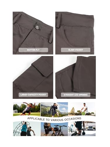 Brown Timber Workwear Trousers for Men Premium Durable Tactical Cargo Pants Outdoor